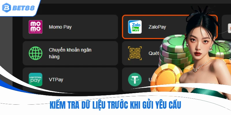 Kiểm tra dữ liệu trước khi gửi yêu cầu
